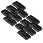 Charles Leonard Magnetic Whiteboard Erasers, 5 1/4in x 2in, Black, Pack Of 12