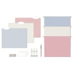 U Brands Delicate Details Filing Kit, Pastel/Gold, Set Of 145 Pieces