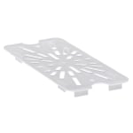 Cambro Translucent GN 1/3 Drain Shelves, 9/16inH x 10-7/16inW x 4-5/8inD, Pack Of 6 Shelves