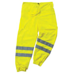 Ergodyne GloWear 8910 Class E Polyester Hi-Vis Pants, Small/Medium, Lime