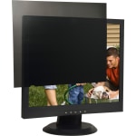 Business Source 19in Monitor Blackout Privacy Filter Black - For 19inLCD Monitor - 5:4 - Damage Resistant - Anti-glare - 1 Pack