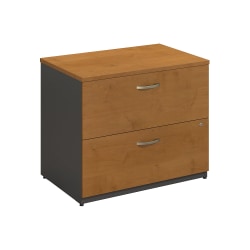 Sauder 36-13/16inW x 22inD Lateral 2-Drawer File Cabinet, Select Cherry