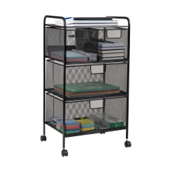 Linon Victoria 36inH Kitchen Cart With Stainless-Steel Top, Gray