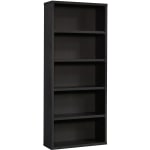 Sauder Select 73inH 5-Shelf Bookcase, Raven Oak