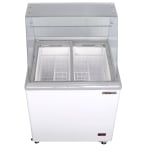 Edgecraft Maxx Cold Commercial Ice Cream Dipping Cabinet, 5.8 Cu. Ft, White