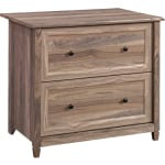 Sauder Edge Water 33-1/3inW x 23-1/2inD Lateral 2-Drawer File Cabinet, Washed Walnut