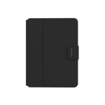 Incipio Sureview - Flip cover for tablet - polyurethane, polycarbonate - jet black - 10.2in - for Apple 10.2-inch iPad (7th generation, 8th generation)