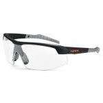 Ergodyne Skullerz Safety Glasses, SkOll, Matte Black Frame Clear Lens