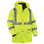 Ergodyne GloWear 8385 Type R Class 3 High-Visibility 4-In-1 Jacket, Small, Lime