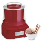 Cuisinart Frozen Yogurt/Ice Cream Maker, 1.5-Quart, Red