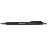 Universal Ballpoint Pens, Pack Of 12, Bold Point, 1.0 mm, Black Barrel, Black Ink