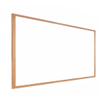 Ghent M2W Non-Magnetic Dry-Erase Whiteboard, Porcelain, 36in x 46 1/2in, Oak Wood Frame, Natural Finish