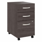 Bush Business Furniture Hybrid 28inD Vertical 3-Drawer Mobile File Cabinet, Storm Gray, Delivery