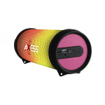 Axess HIFI Bluetooth Wireless Media Speaker With Colorful RGB Lights, Pink, 995109295M