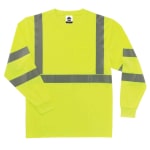 Ergodyne GloWear 8391 Type-R Class 3 Long-Sleeve T-Shirt, 5X, Lime