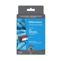 Office Depot Brand Remanufactured High-Yield Black Ink Cartridge Replacement For HP 950XL