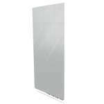 Ghent Aria Low-Profile Vertical Magnetic Glass Whiteboard, 120in x 48in, Gray