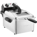 Cuisinart Professional Deep Fryer, 12-1/4inH x 11inW x 16-1/2inD, Silver