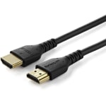 StarTech.com Premium High-Speed HDMI Cable With Ethernet, 3.3ft, RHDMM1MP