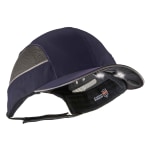 Ergodyne Skullerz 8960 Bump Cap With LED Lights, Long Brim, Navy