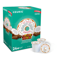 The Original Donut Shop Single-Serve Coffee K-Cup Pods, Coconut Mocha, Carton Of 24