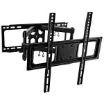 Mount-It! Full-Motion Wall Mount For 32 - 55in TVs, 11inH x 10inW x 2-1/8inD, Black