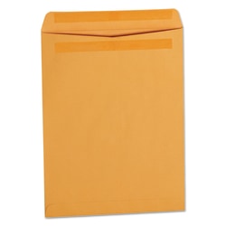 Universal Self-Stick File-Style 10in x 13in Manila Envelopes, Self-Adhesive Brown Kraft, Box Of 250