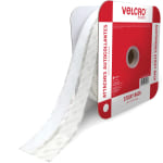 VELCRO Sticky Back Fasteners - 16.67 yd Length x 0.75in Width - 1 / Roll - White