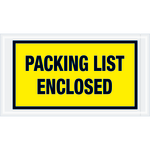 Tape Logic Preprinted Packing List Envelopes, Packing List Enclosed, 5 1/2in x 10in, Yellow, Case Of 1,000