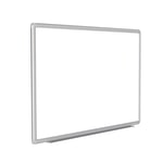 Ghent DecoAurora Magnetic Dry-Erase Whiteboard, Porcelain, 48in x 96in, White, Black Aluminum Frame