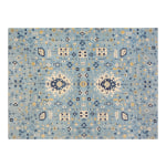 Anji Mountain Tabriz Rug'd Chair Mat, 1/4inH x 40inW x 54inD, Blue/Beige/Gold