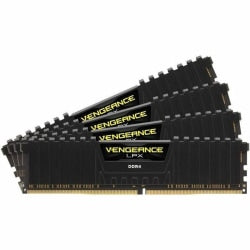 Corsair Vengeance LPX 128GB DDR4 SDRAM Memory Module Kit - For Motherboard - 128 GB (4 x 32GB) - DDR4-3200/PC4-25600 DDR4 SDRAM - 3200 MHz - CL16 - 1.35 V - Non-ECC - Unbuffered - 288-pin - DIMM