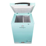 Nostalgia Classic Retro Refrigerator & Chest Freezer, 3.5 Cu Ft, Aqua