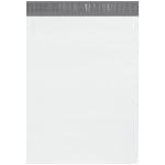 Partners Brand 14-1/2in x 19in Poly Mailers With Tear Strips, White, Case Of 500 Mailers