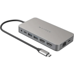 Targus Sanho HyperDrive Dual 4K HDMI 10-in-1 USB-C Hub, Gray