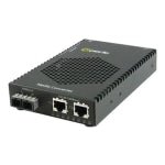 Perle S-1110DPP-S2SC10 - Fiber media converter - GigE - 10Base-T, 1000Base-LX, 1000Base-LH, 100Base-TX, 1000Base-T - SC single-mode / RJ-45 - up to 6.2 miles - 1310 nm