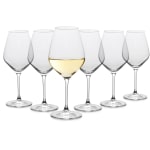 Table 12 White Wine Glasses, 14.5 Oz, Clear, Set Of 6 Glasses