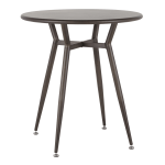 LumiSource Clara Industrial Dinette Table, 30-1/4inH x 27-3/4inW x 27-3/4inD, Antique Metal