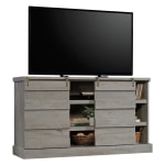 Sauder Cannery Bridge Credenza For 60in Televisions, Mystic Oak