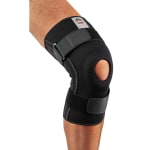 Ergodyne Proflex 620 Knee Sleeve, With Open Patella/Spiral Stays, 2X, Black