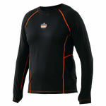 Ergodyne N-Ferno 6435 Thermal Long-Sleeve Base Layer, Medium, Black