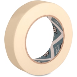 Business Source Utility-purpose Masking Tape - 1in Width x 60 yd Length - 3in Core - Crepe Paper Backing - 1 Roll - Tan