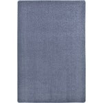 Joy Carpets Kid Essentials Solid Color Rectangle Area Rug, Endurance, 4ft x 6ft, Glacier Blue