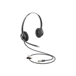 Poly SupraPlus HW261N-DC Headset - Stereo - Wired - 125 Ohm - 100 Hz - 10 kHz - On-ear - Binaural - Ear-cup - Noise Cancelling, Electret Microphone