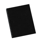 Fellowes Futura Heavyweight Unpunched Presentation Binding Covers, Letter Size (8-1/2in x 11), Black, Pack Of 25