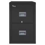 FireKing Patriot 31-5/8inD Vertical 2-Drawer Letter-Size File Cabinet, Black, Dock To Dock Delivery