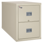 FireKing Patriot 31-5/8inD Vertical 2-Drawer Legal-Size File Cabinet, Parchment, Dock To Dock Delivery