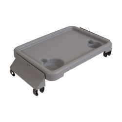 DMI Folding Walker Tray With Cup Holders, 16in x 11in, Gray