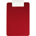 Saunders Antimicrobial Clipboard - 8 1/2in x 11in - Red, White - 1 Each