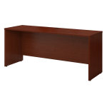 Bush Business Furniture Components Credenza Desk 72inW x 24inD, Mahogany, Standard Delivery